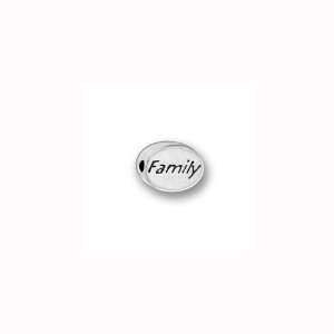  Charm Factory Pewter Family Mini Message Bead: Arts 