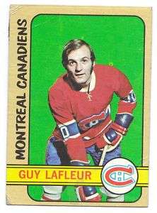 1972 73 TOPPS # 79 CANADIENS GUY LAFLEUR 2ND YEAR  