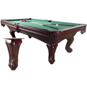 Harvil Verona 8 Foot Solid Wood Pool Table with Free Accessory Kit 