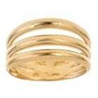 14Kt Yellow Gold & Sterling Silver Stackable Illusion Ring