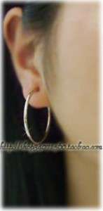 11~60mm spring Clip on hoops earrings Gold/SV wo mens  