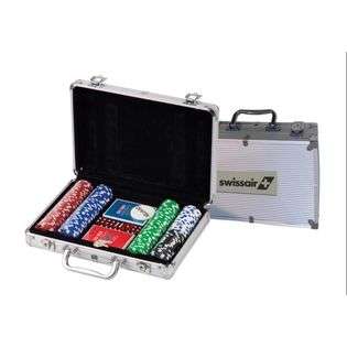 Ruda Overseas 216 200pc poker chip set in Metal Box 