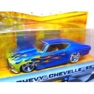   Time Muscle Blue 1969 Chevy Chevelle SS 1:164 Scale Die Cast Car: Toys