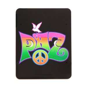 iPad 5 in 1 Case Matte Black Paz Spanish Peace with Dove 