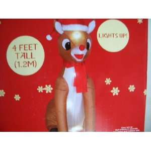  Rudolph the Red Nosed Reindeer 4ft Christmas Airblown 