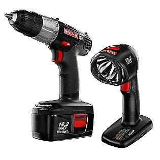 Cordless Drill/Driver Kit w/ Worklight  Craftsman Tools Portable Power 