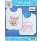 Tobin Bedtime Prayer Girl Bib Pair Stamped Cross Stitch Kit 8X10