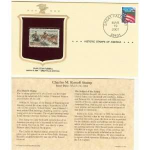 Historic Stamps of America Charles M. Russell Stamp Issue Date March 