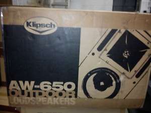 KLIPSCH AW 650 Outdoor Speakers PAIR NEW ( WHITE ) 743878020373  