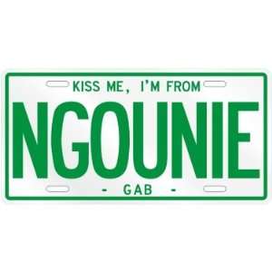   ME , I AM FROM NGOUNIE  GABON LICENSE PLATE SIGN CITY