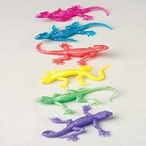  Mini Stretchy Animal Lizards: Toys & Games