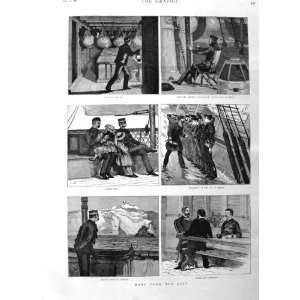   1885 Sailors Ship War Bay Biscay Cape St. Vincent War