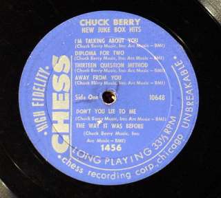 CHUCK BERRY NEW JUKE BOX HITS LP 1456 1961 ORIG PRESS  