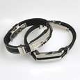Fashion Weaved Leather Double Wrap Belt Buckle Bracelet  
