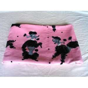  Black Poodle Pink Towel