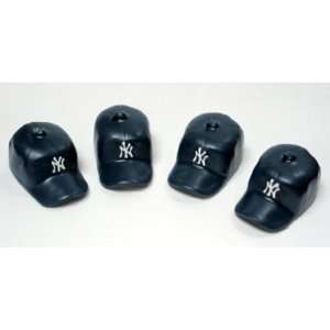   MLB 4 Pack of New York Yankees 2 Baseball Cap Candles: Toys & Games