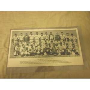  1940 Pfeiffer Beer Detroit Tigers Team Photo EX   MLB 