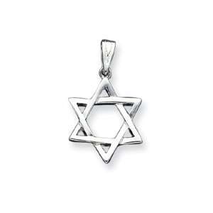  Star Of David 13/16in Charm   Sterling Silver Jewelry