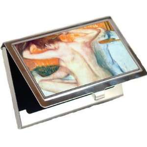  Women at the Toilet 2 By Edgar Degas Business Card Holder 