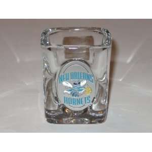 NEW ORLEANS HORNETS Team Logo SHOT GLASS with Pewter Logo:  