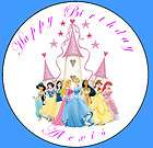 Edible Cake Topper Disney Princess #7 7.5 round