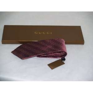  BURGUNDY GUCCI MENS TIE WITH PATTERNS 