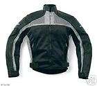 jacket sportbike motorcycle leather mesh new grey xs 