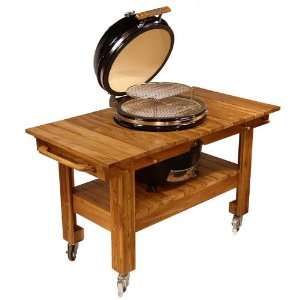  Teak Cart with Wood Top Furniture & Decor