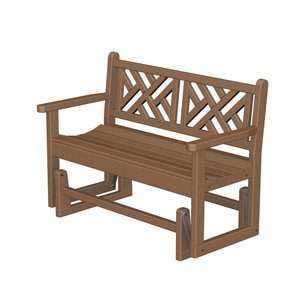  Poly Wood CDG48TE Chippendale Glider Bench