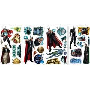   Peel & Stick By RoomMates Thor Movie Wall Decals: Home & Kitchen