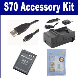  Coolpix S70 Digital Camera Accessory Kit includes SDENEL12 Battery 