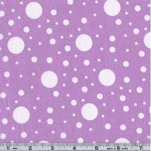  54 Wide Flamenco Polka Dots Lilac Fabric By The Yard 