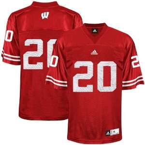   Badgers Number 20 Youth Replica Football Jersey