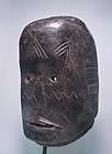 Museum Grade Antique Makonde African mask with incised tribal tattoos