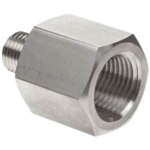 Parker Stainless Steel 316 Pipe Fitting, Reducing Adapter, 3/8 NPT 