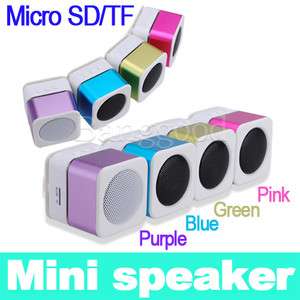 New Mini Speaker Music Player FM Radio USB Micro SD/TF For MP3 PC iPod 