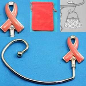  Purse Hook ~ Breast Cancer ~ Pink Ribbon 