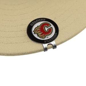   Calgary Flames Magnetic Cap Clip & Two Ball Markers