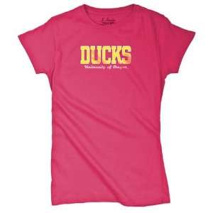   of Oregon Ducks Ladies Polka Dot Logo Shirt: Sports & Outdoors