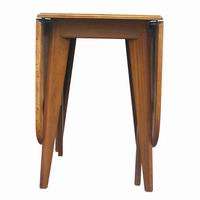 Set of (6) Scandinavian Dining Chairs and Danish Style Drop Leaf 