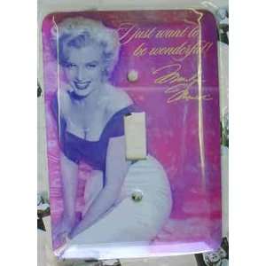   Monroe Switchplate Cover   Just Want to Be Wonderful 