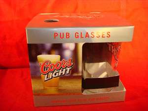 COORS BEER GLASS PINT 4 PACK GOLDEN COLORADO BREWERY NEW PUB BAR 