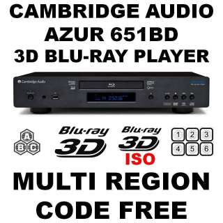   MULTI REGION CODE FREE 3D BLU RAY DVD PLAYER 5055300405586  