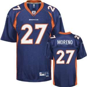  Knowshon Moreno Navy Reebok NFL Premier Denver Broncos 