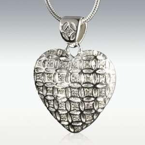    Eternity Heart Sterling Silver Cremation Jewelry