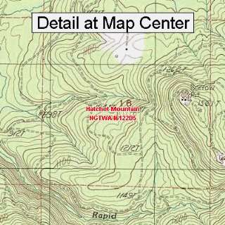 USGS Topographic Quadrangle Map   Hatchet Mountain 