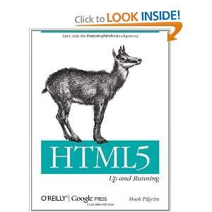  HTML5 Up and Running [Paperback] Mark Pilgrim Books