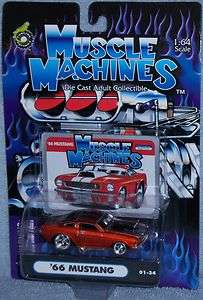 01 MUSCLE MACHINES 66 Ford Mustang #01 34 RR Bronze  