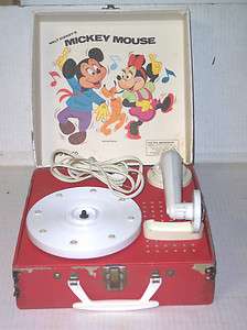 ULTRA RARE MICKEY MOUSE GRAMOPHONE RECORD PLAYER  