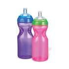 Munchkin BPA Free Mighty Grip Sports Bottle 2 Pack, 10 oz,Colors Vary